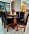CONJUNTO DE JANTAR MARK 130X130 BLACK - 6 CADEIRAS CANELA MARROM MODELO 19 - Imagem 3