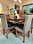 CONJUNTO DE JANTAR MARK 130X130 BLACK - 6 CADEIRAS TABACO CINZA MODELO 19 - Imagem 2