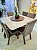 CONJUNTO DE JANTAR MARK 130X130 OFF WHITE - 6 CADEIRAS TABACO CINZA MODELO 25 - Imagem 5