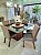 CONJUNTO DE JANTAR MARK 130X130 BLACK - 6 CADEIRAS TABACO CINZA MODELO 25 - Imagem 4