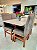 CONJUNTO DE JANTAR MARK 120X090 OFF WHITE - 4 CADEIRAS CANELA CINZA MODELO 19 - Imagem 4