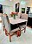 CONJUNTO DE JANTAR MARK 120X090 OFF WHITE - 4 CADEIRAS CANELA CINZA MODELO 19 - Imagem 1