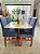 CONJUNTO DE JANTAR MARK 120X090 OFF WHITE - 4 CADEIRAS CANELA AZUL ROYAL MODELO 19 - Imagem 4