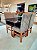 CONJUNTO DE JANTAR MARK 120X090 BLACK - 4 CADEIRAS CANELA CINZA MODELO 19 - Imagem 3