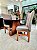 CONJUNTO DE JANTAR MARK 120X090 BLACK - 4 CADEIRAS CANELA CINZA MODELO 19 - Imagem 2