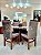 CONJUNTO DE JANTAR MARK 120X090 OFF WHITE - 4 CADEIRAS TABACO CINZA MODELO 19 - Imagem 4
