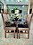 CONJUNTO DE JANTAR MARK 120X090 BLACK - 4 CADEIRAS TABACO CINZA MODELO 19 - Imagem 6