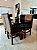 CONJUNTO DE JANTAR MARK 120X090 BLACK - 4 CADEIRAS TABACO MARROM MODELO 19 - Imagem 2