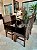 CONJUNTO DE JANTAR MARK 120X090 BLACK - 4 CADEIRAS TABACO MARROM MODELO 19 - Imagem 6
