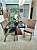 CONJUNTO DE JANTAR MARK 120X090 BLACK - 4 CADEIRAS TABACO CINZA MODELO 25 - Imagem 2