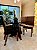 CONJUNTO DE JANTAR MARK 120X090 BLACK - 4 CADEIRAS TABACO MARROM MODELO 25 - Imagem 5