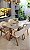 CONJUNTO DE JANTAR AGATHA 120x090 - 4 CADEIRAS LINHO CREME NEVOA - Imagem 8
