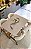 CONJUNTO DE JANTAR AGATHA 120x090 - 4 CADEIRAS LINHO CREME NEVOA - Imagem 2