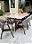 CONJUNTO DE JANTAR AGATHA 160X090 VIDRO OFF WHITE - 6 CADEIRAS LINHO CINZA - Imagem 4