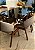 CONJUNTO DE JANTAR AGATHA 160X090 VIDRO PRETO - 6 CADEIRAS LINHO CINZA - Imagem 7