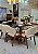 CONJUNTO DE JANTAR AGATHA 160X090 VIDRO PRETO - 6 CADEIRAS LINHO CREME NEVOA - Imagem 10
