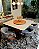 CONJUNTO DE JANTAR AGATHA 130X130 VIDRO OFF WHITE - 6 CADEIRAS LINHO CINZA - Imagem 4