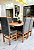 CONJUNTO DE JANTAR LUNNA 160X090 CANELA - 6 CADEIRAS CANELA GRAFITE VELVETEN MODELO 19 - Imagem 8