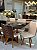 CONJUNTO DE JANTAR EVORA 160X090 BLACK - 6 CADEIRAS EVORA GIRATÓRIAS - Imagem 4