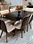 CONJUNTO DE JANTAR EVORA 160X090 BLACK - 6 CADEIRAS EVORA GIRATÓRIAS - Imagem 16