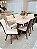 CONJUNTO DE JANTAR EVORA 160X090 OFF WHITE - 6 CADEIRAS GIRATÓRIAS - Imagem 13