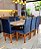 CONJUNTO MESA MARK 180X090 + 8 CADEIRAS MARK MODELO 19 AZUL - Imagem 9