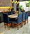 CONJUNTO MESA MARK 180X090 + 8 CADEIRAS MARK MODELO 19 AZUL - Imagem 4