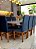 CONJUNTO MESA MARK 180X090 + 8 CADEIRAS MARK MODELO 19 AZUL - Imagem 5