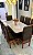 CONJUNTO MESA MARK 180X090 + 8 CADEIRAS MARK MODELO 19 MARROM - Imagem 7