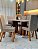 CONJUNTO MESA MARK 180X090 + 8 CADEIRAS MARK MODELO 25 CINZA - Imagem 9