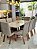 CONJUNTO MESA MARK 180X090 + 8 CADEIRAS MARK MODELO 25 MARROM - Imagem 2