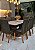 CONJUNTO MESA MARK 180X090 + 8 CADEIRAS MARK MODELO 25 MARROM - Imagem 3