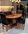 CONJUNTO MESA ORGANICA 180X100 + 6 CADEIRAS MARK MODELO 18 MARROM - Imagem 2
