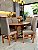 CONJUNTO MESA ORGANICA 180X100 + 6 CADEIRAS MARK MODELO 19 CINZA - Imagem 1