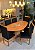 CONJUNTO MESA ORGANICA 180X100 + 6 CADEIRAS MODELO 19 - Imagem 1