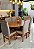 CONJUNTO MESA ORGANICA 180X100 + 6 CADEIRAS MARK MODELO 19 CINZA - Imagem 3