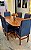 CONJUNTO MESA ORGANICA 180X100 + 6 CADEIRAS MARK MODELO 19 AZUL - Imagem 7