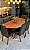 CONJUNTO MESA ORGANICA 180X100 + 6 CADEIRAS MARK MODELO 25 MARROM - Imagem 2