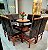 CONJUNTO MESA MARK 130X130 + 8 CADEIRAS MARK MODELO 19 MARROM - Imagem 4