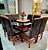 CONJUNTO MESA MARK 130X130 NOGUEIRA + 8 CADEIRAS MARK MODELO 19 - Imagem 2