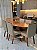 CONJUNTO MESA ORGANICA 180X100 + 6 CADEIRAS SIGMA CREME - Imagem 11
