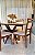 CONJUNTO MESA CECILIA 1,35M REDONDA + 4 CADEIRAS LIZ LINHO CREME - Imagem 3