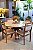 CONJUNTO MESA CECILIA 1,35M REDONDA + 4 CADEIRAS LIZ LINHO CREME - Imagem 1