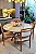 CONJUNTO MESA CECILIA 1,35M REDONDA + 4 CADEIRAS LIZ LINHO CREME - Imagem 6