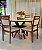 CONJUNTO MESA CECILIA 1,35M REDONDA + 4 CADEIRAS LIZ LINHO CREME - Imagem 7