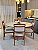 CONJUNTO MESA CECILIA 1,35M REDONDA + 4 CADEIRAS LIZ LINHO CREME - Imagem 8