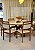 CONJUNTO MESA CECILIA 1,35M REDONDA + 6 CADEIRAS LIZ LINHO CREME - Imagem 4
