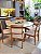 CONJUNTO MESA CECILIA 1,35M REDONDA + 6 CADEIRAS LIZ LINHO CREME - Imagem 9
