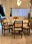 CONJUNTO MESA CECILIA 1,35M REDONDA + 6 CADEIRAS LIZ LINHO CREME - Imagem 20