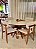 CONJUNTO MESA CECILIA 1,35M REDONDA + 4 CADEIRAS BETINA BOUCLE CREME - Imagem 3